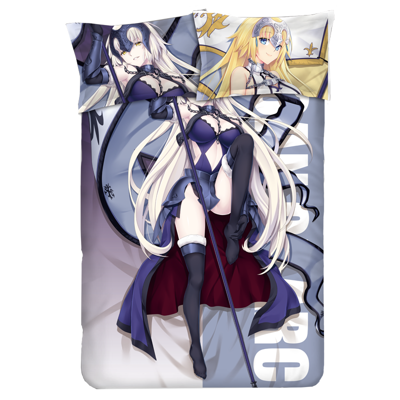 Jeanne d\'Arc - Fate Grand Order Anime Bed Blanket Duvet Cover with Pillow Covers